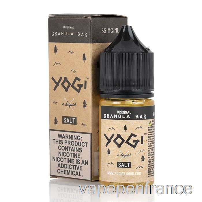 Barre Granola Originale - E-liquide Aux Sels De Yogi - Stylo Vape 30 Ml 50 Mg